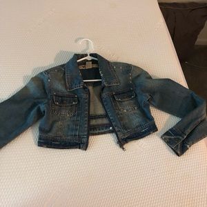 Cropped jean jacket